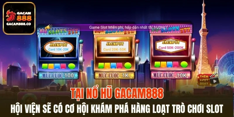 Hội viện có cơ hội khám phá hàng loạt trò chơi slot