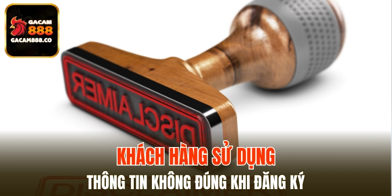 Tài khoản sử dụng thông tin không xác thực để đăng ký