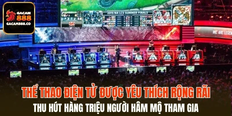 Thể thao điện tử thu hút hàng triệu người hâm mộ