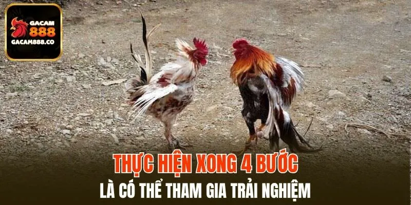 Thực hiện xong 4 bước này là có thể tham gia trải nghiệm